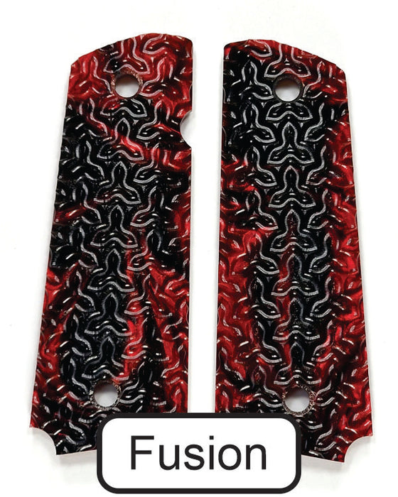 Red & Black Pearl 1911 Grips (Full Size)