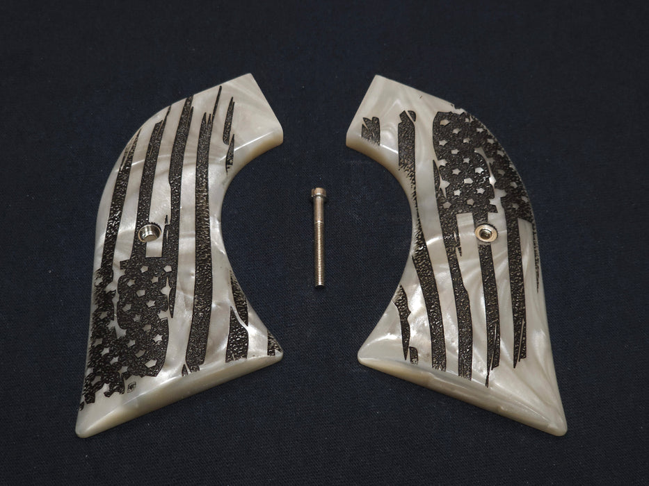 Pearl American Flag Ruger Super Blackhawk Grips