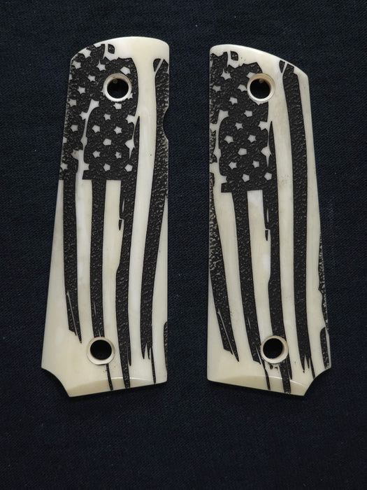 Faux Ivory American Flag Compatible/ Replacements Browning 1911-22 1911-380