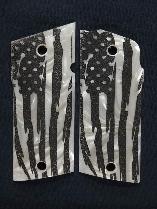Pearl American Flag Coonan Compact .357 Grips