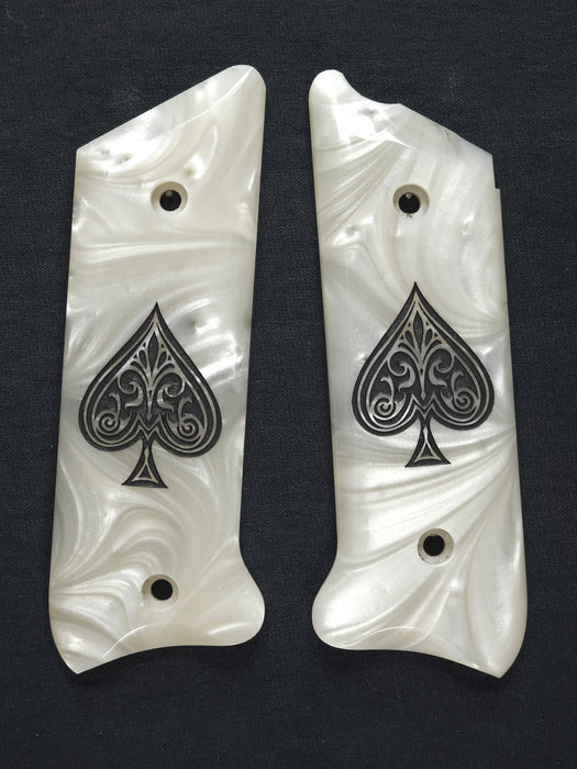 Pearl Spade Ruger Mark II/III Grips