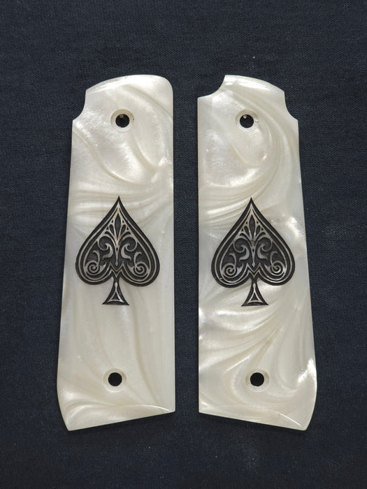 Pearl Spade Ruger Mark IV 22/45 Grips