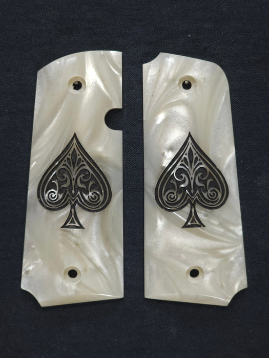 Pearl Spade Rock Island 380 1911 Grips