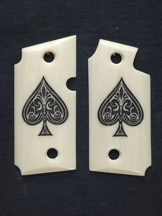 Faux Ivory Spade Sig Sauer P238 Grips