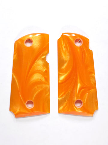 Orange Pearl Kimber Micro 9 Grips