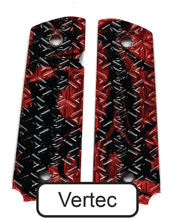 Red & Black Pearl 1911 Grips (Full Size)