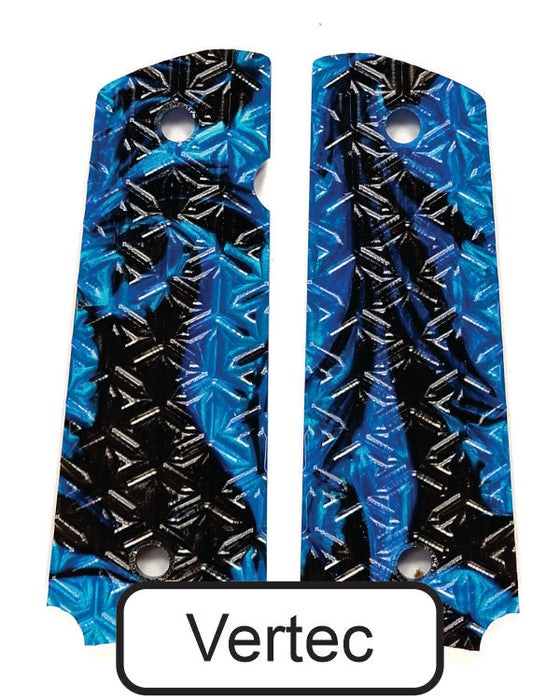 Blue & Black Pearl 1911 Grips (Full Size)
