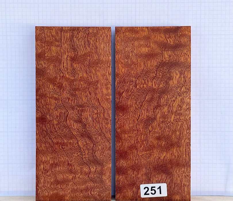 Quilted Sapele Wood Custom scales #251