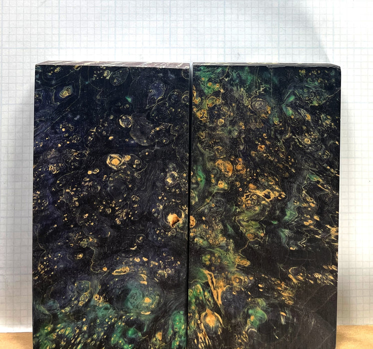 Dyed Box Elder Burl Custom scales #274