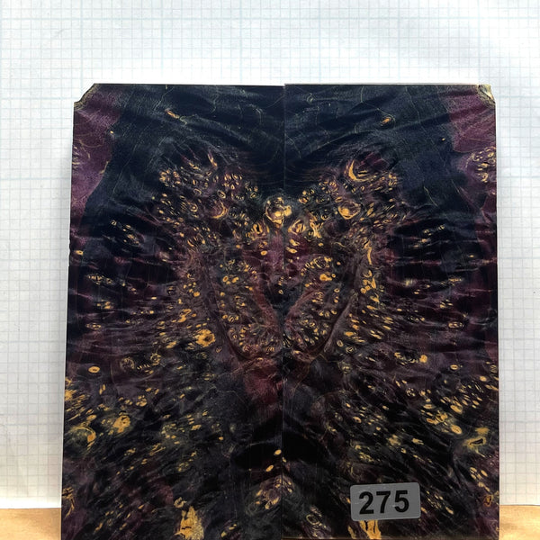 Dyed Box Elder Burl Custom scales #275