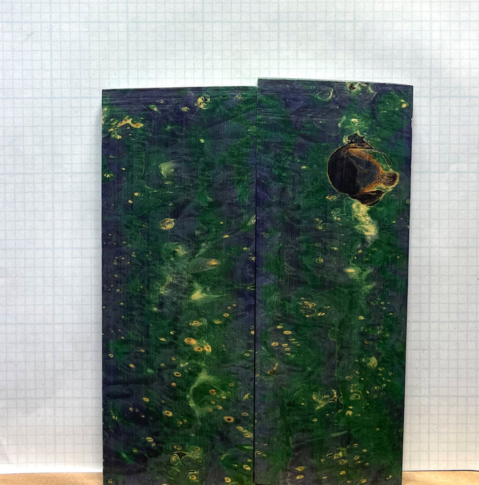 Dyed Box Elder Burl Custom scales #285