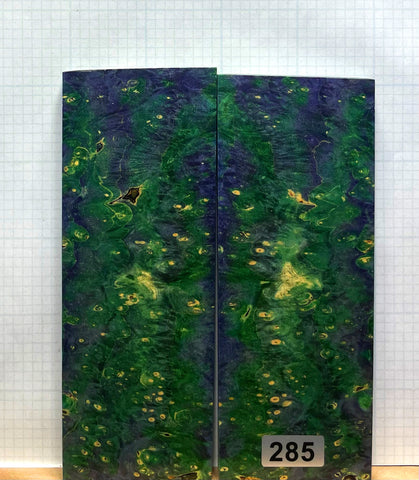 Dyed Box Elder Burl Custom scales #285