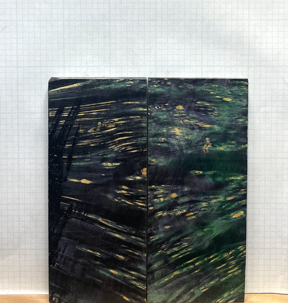 Dyed Box Elder Burl Custom scales #301