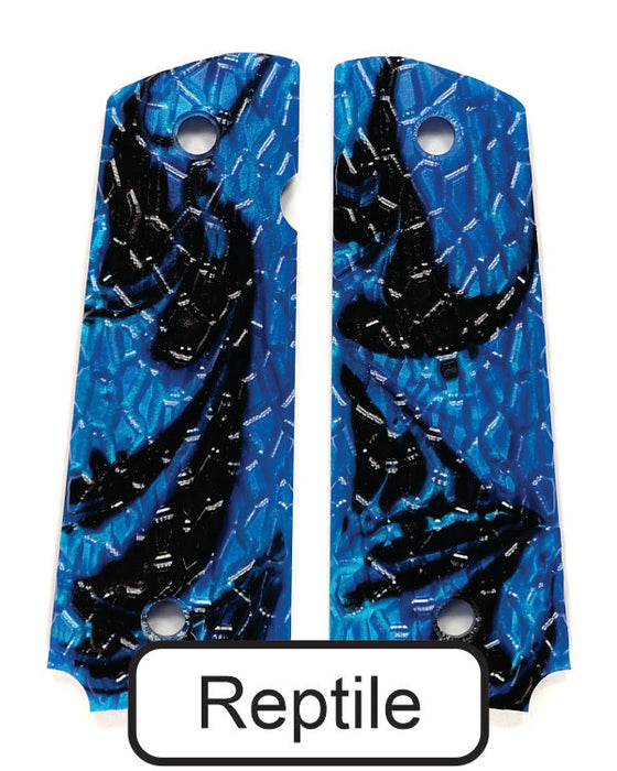 Blue & Black Pearl 1911 Grips (Full Size)