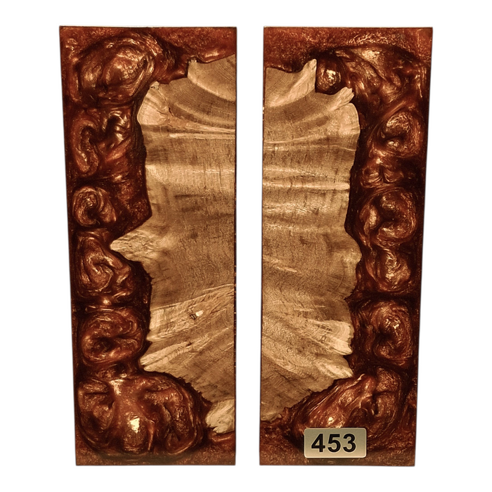 Maple Burl & Copper Pearl Scales #453