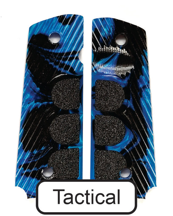 Blue & Black Pearl 1911 Grips (Full Size)