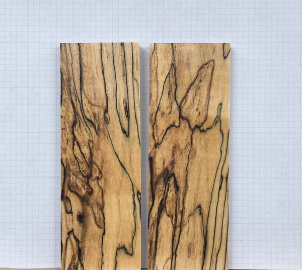 Black line Spalted Maple Wood Custom scales #059