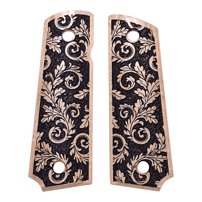 Maple Inked Floral Grips Compatible/Replacement for Browning 1911-22 1911-380