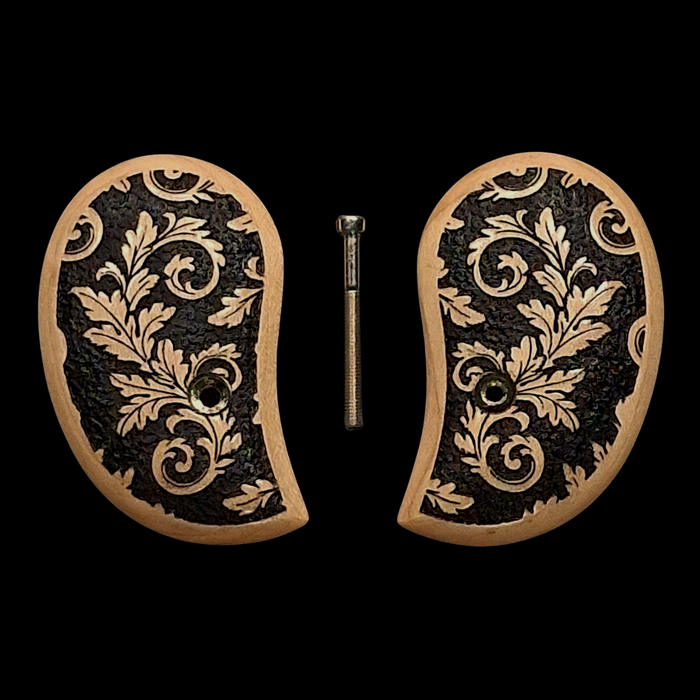 Maple Inked Floral Standard Bond Arms Derringer Grips