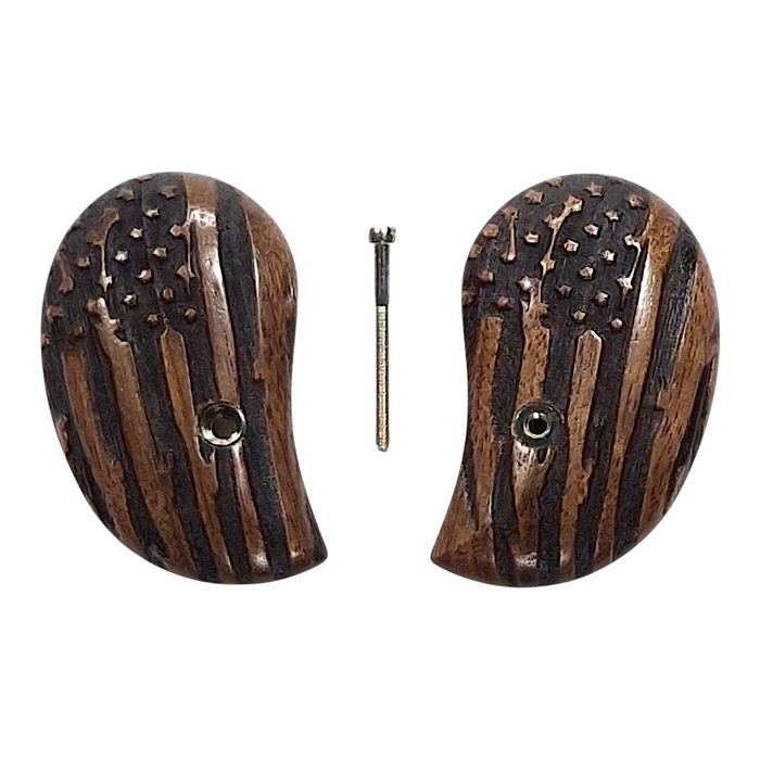 Walnut American Flag Standard Bond Arms Derringer Grips