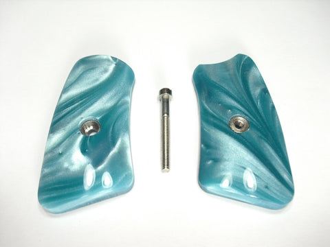 Tiffany Blue Pearl Ruger Sp101 Grip Inserts