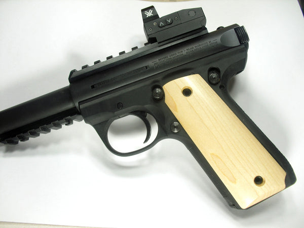 --Finished Maple Ruger Mark III 22/45 Grips