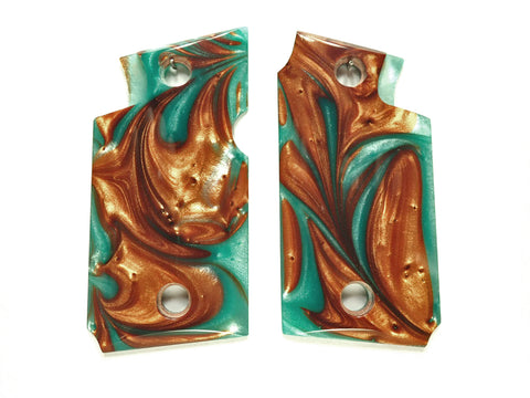 Copper & Turquoise Pearl Springfield Armory 911 9mm Grips