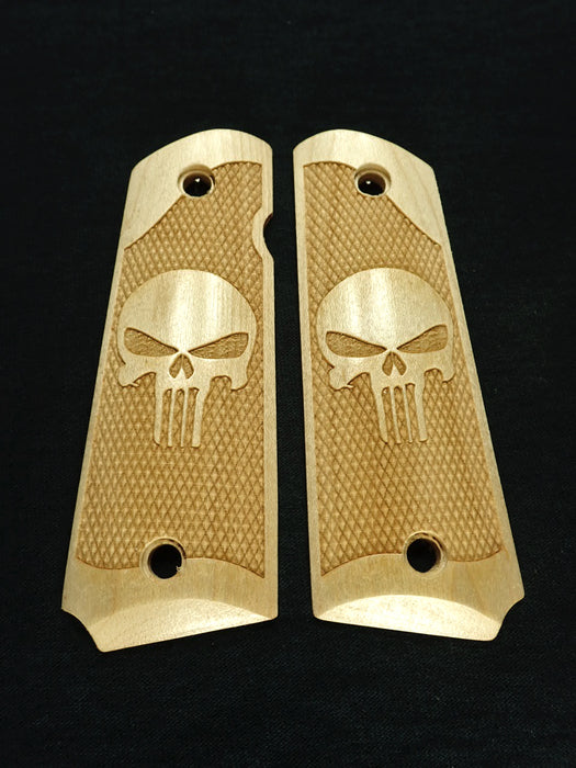 Maple Punisher #2 1911 Grips (Full Size) X