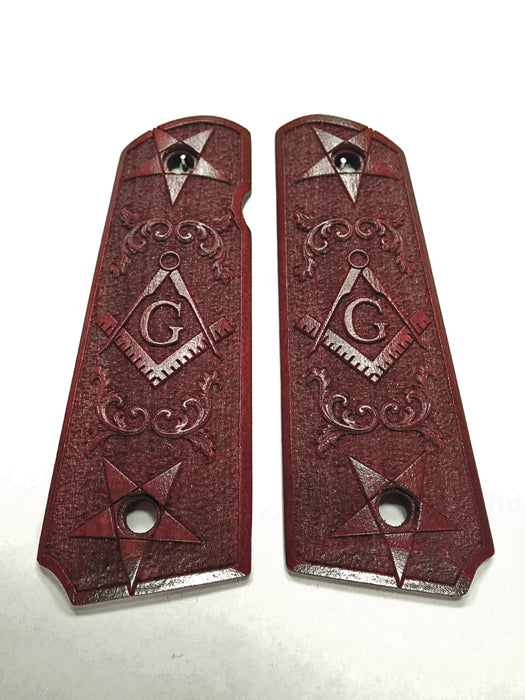 Rosewood Masonic 1911 Grips (Full Size)