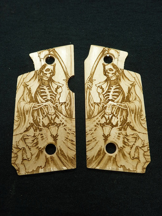 Maple Grim Reaper Springfield Armory 911 .380 Grips X