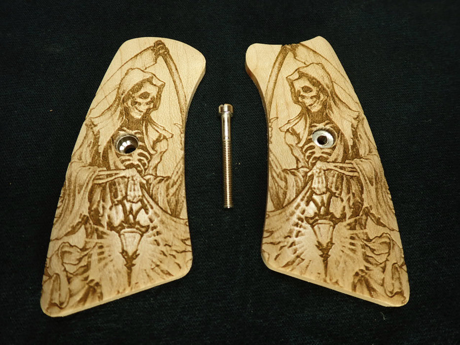 Maple Grim Reaper Ruger Gp100 Grip Inserts