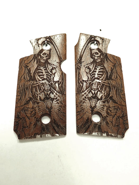 Walnut Grim Reaper Springfield Armory 911 .380 Grips X