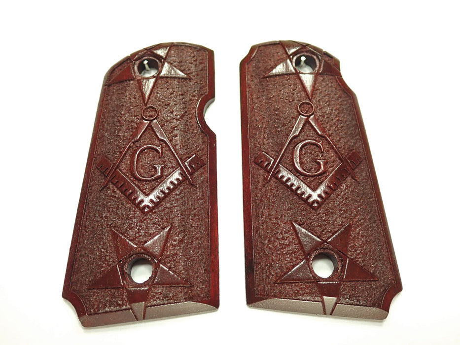 Rosewood Masonic Kimber Micro 9 Grips X