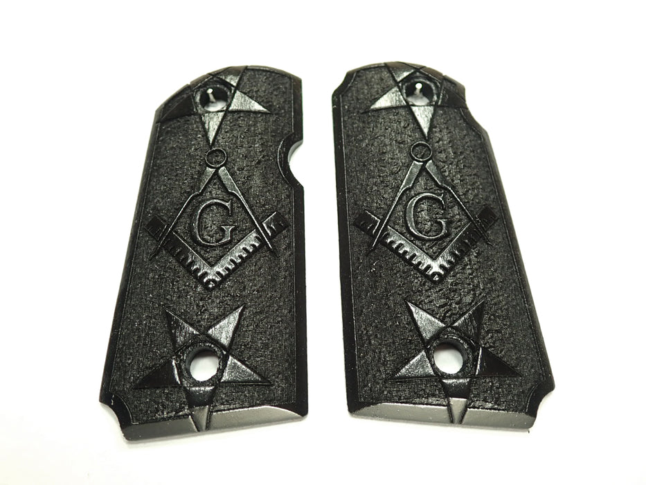 Ebony Masonic Kimber Micro 9 Grips X