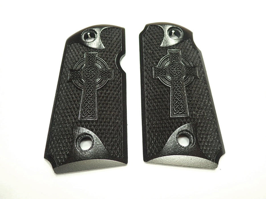 Ebony Celtic Cross #1 Kimber Micro 9 Grips