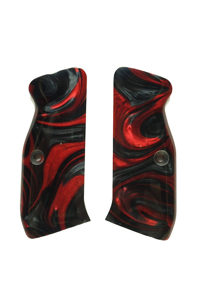 Black & Red Pearl CZ-75 Grips