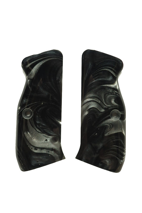 Silver & Black Pearl CZ-75 Grips