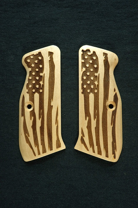 Maple American Flag CZ-75 Grips