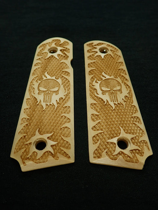 Maple Punisher #1 Grips Compatible/Replacement for Browning 1911-22 1911-380 X