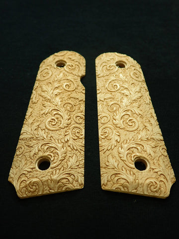--Maple Floral Scroll 1911 Grips (Compact)