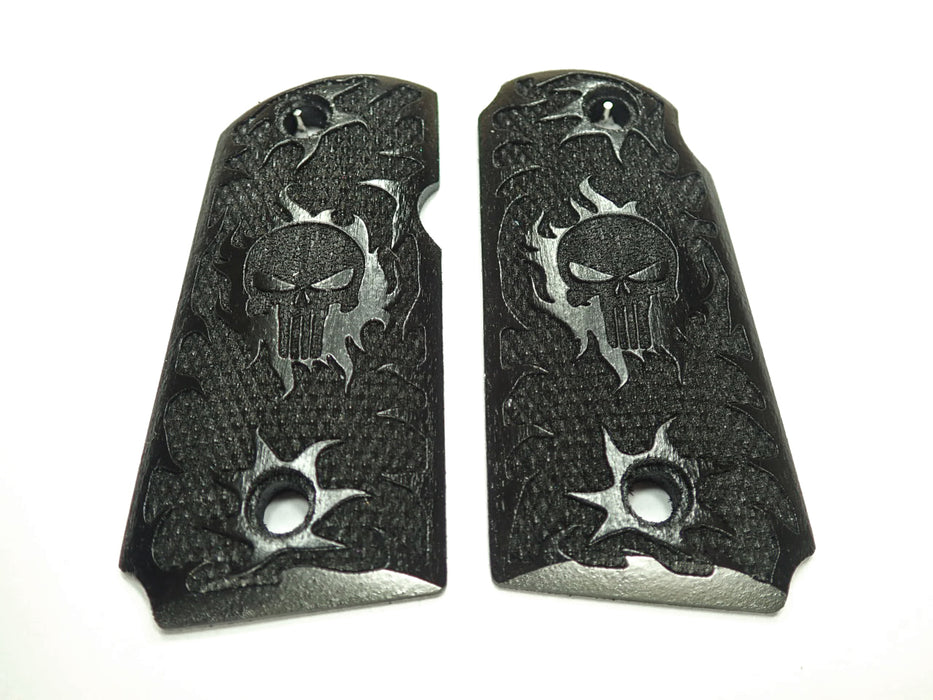 Ebony Punisher #1 Kimber Micro 9 Grips X