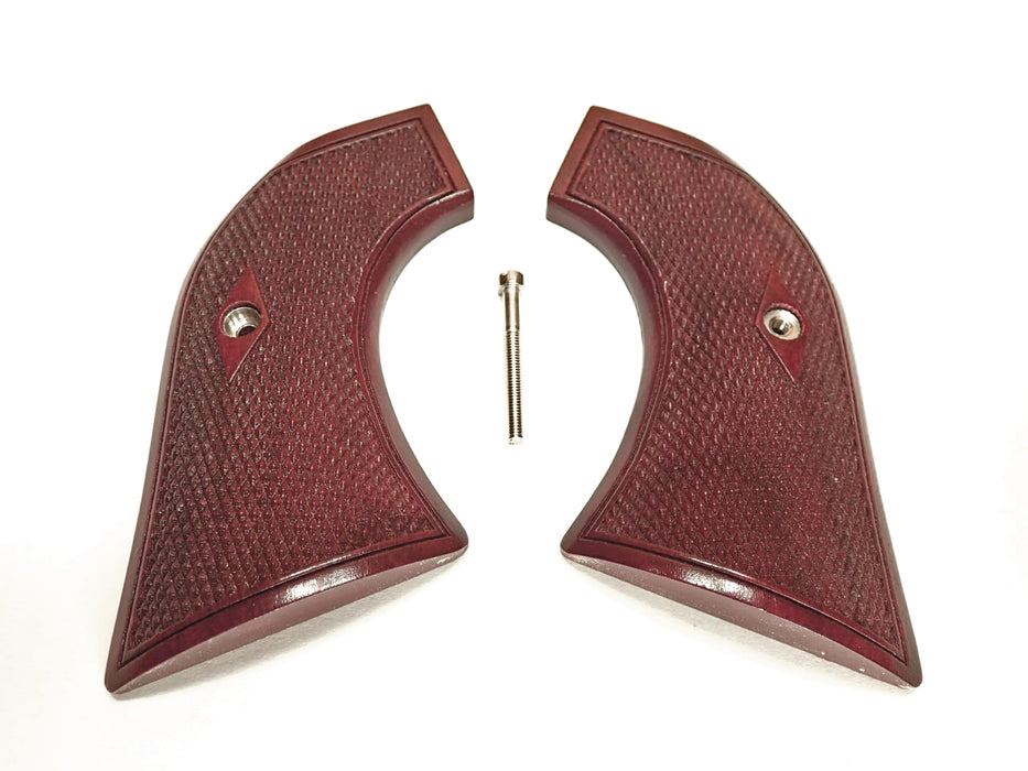 Rosewood Checkered Ruger Vaquero/Blackhawk/Wrangler Grips