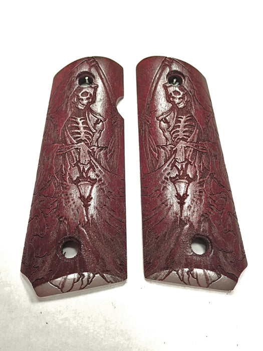 Rosewood Grim Reaper 1911 Grips (Compact) X