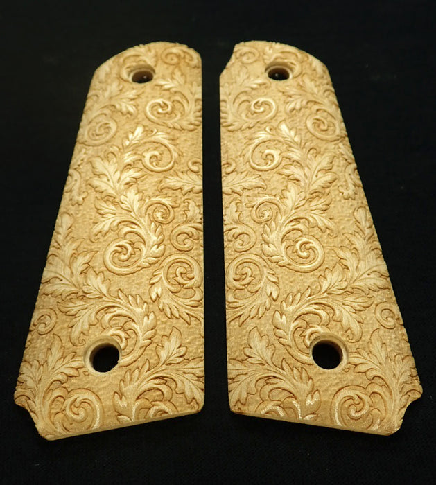 Maple Floral Scroll Ruger Mark III 22/45 Grips X