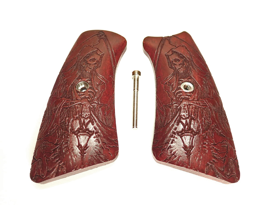 Rosewood Grim Reaper Ruger Gp100 Grip Inserts X