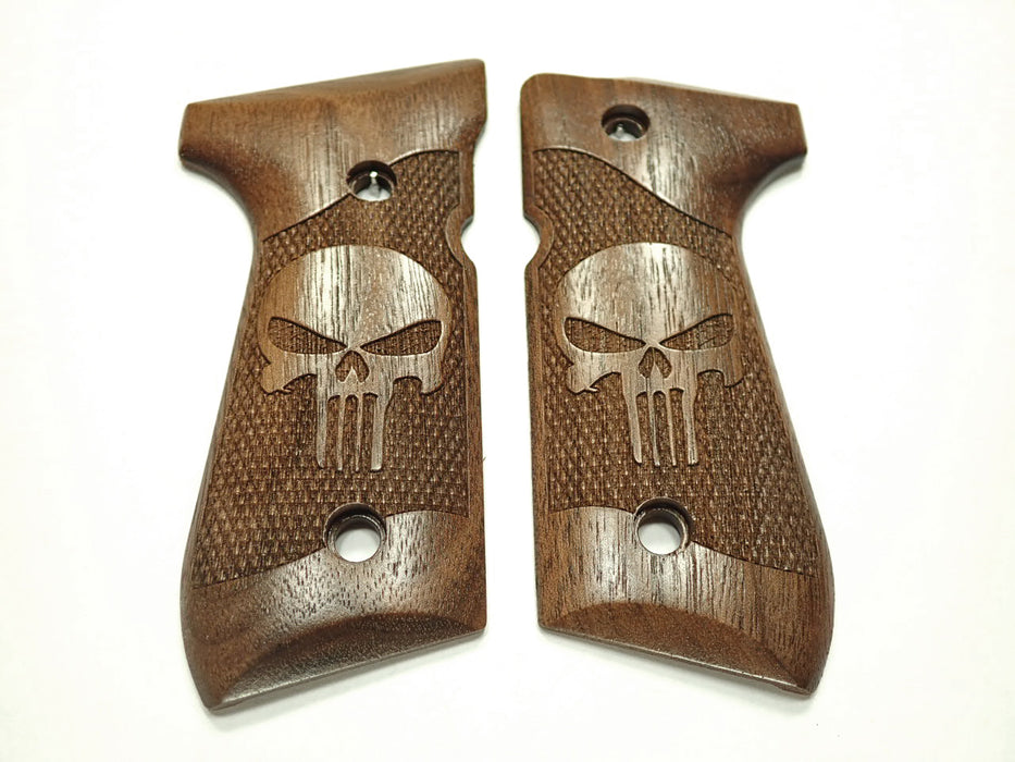 Walnut Punisher #2 Beretta 92fs Grips X