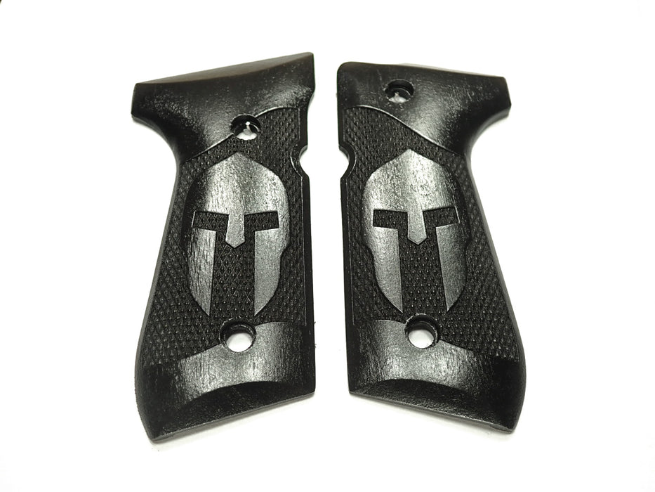 Ebony Spartan Beretta 92fs Grips X