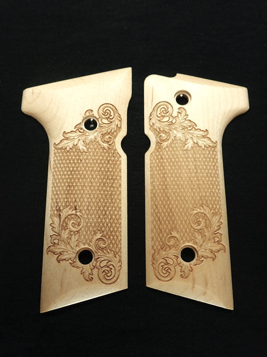 Maple Floral Checkered Beretta 92x, Vertec, M9A3 Grips