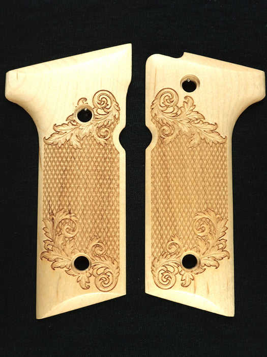 Maple Floral Checkered Beretta 92x, Vertec, M9A3 Grips