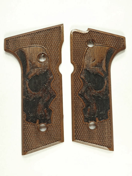 Walnut Skull Beretta 92x, Vertec, M9A3 Grips X